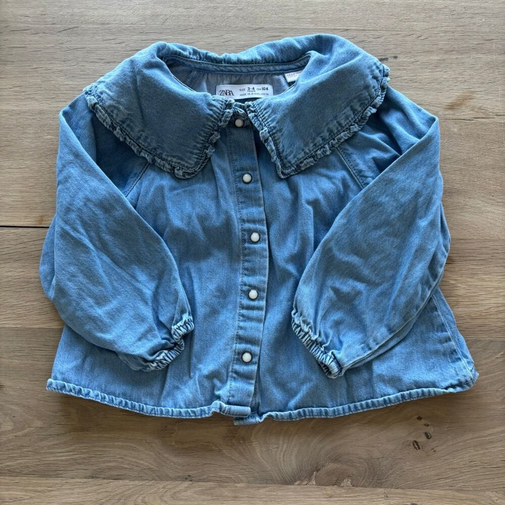 Zara Kids Denim Blouse  - Size 3-4Y